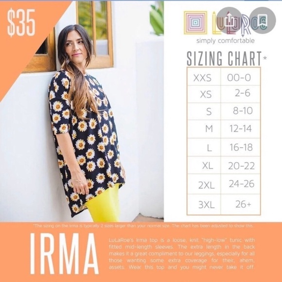 💕LulaRoe Irma Top Size Small - Picture 6 of 6